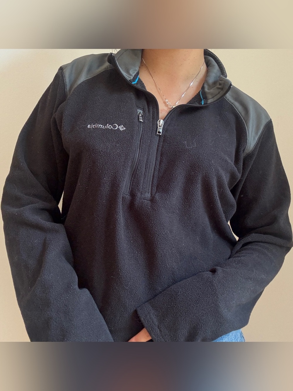 Columbia Black Men’s Zip-Up Fleece Pullover